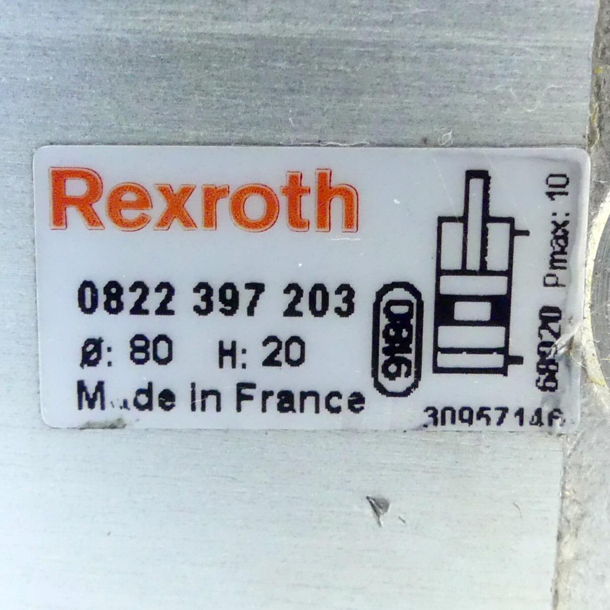 Produktfoto 2 von REXROTH Pneumatikzylinder 0 822 397 203