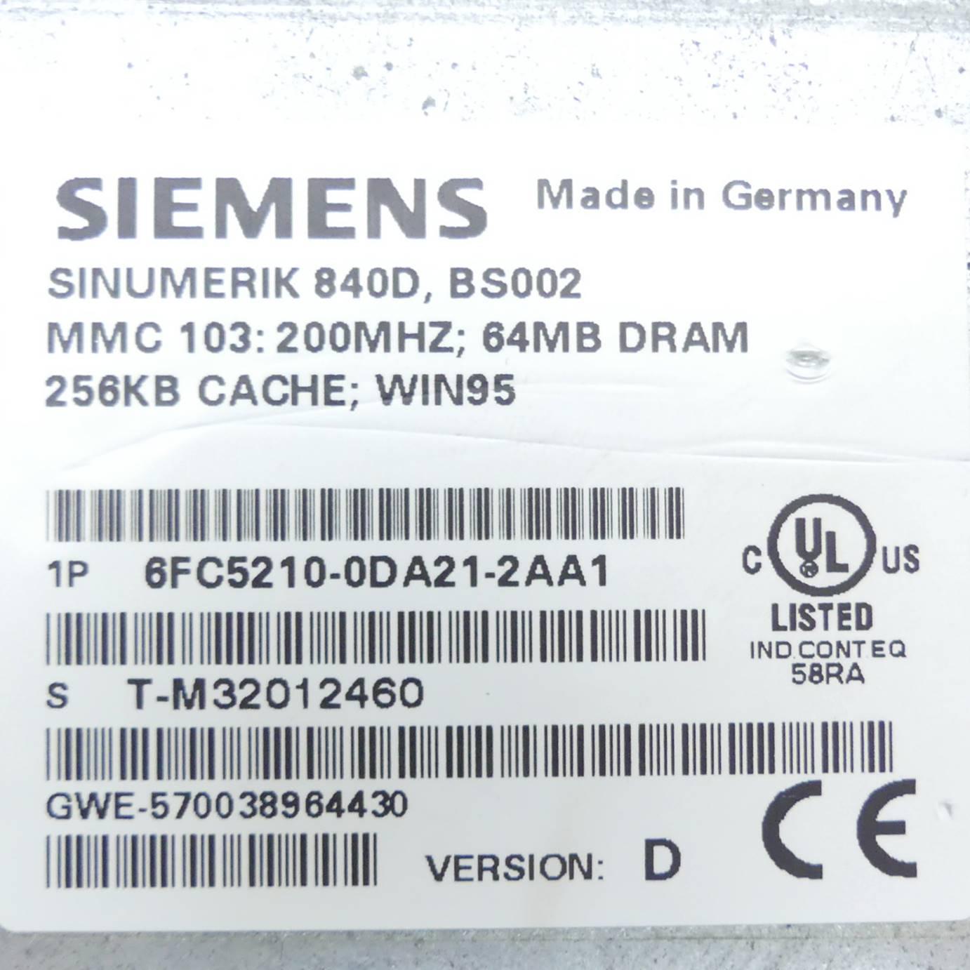 Produktfoto 2 von SIEMENS 6FC5210-0DA21-2AA1