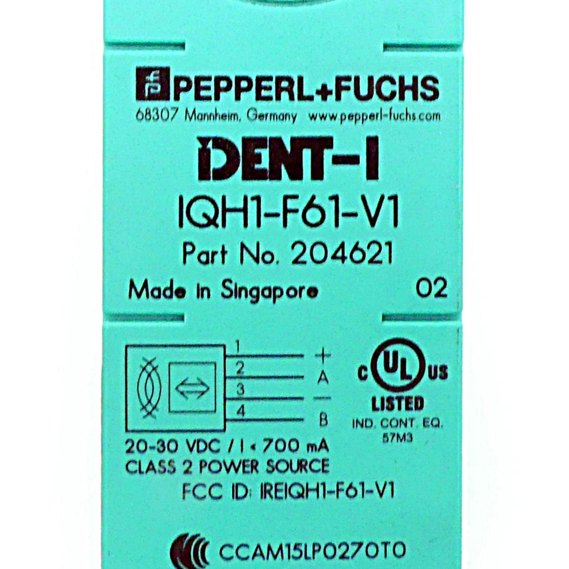 Produktfoto 2 von PEPPERL+FUCHS Schreib-/ Lesekopf IQH1-F61-V1