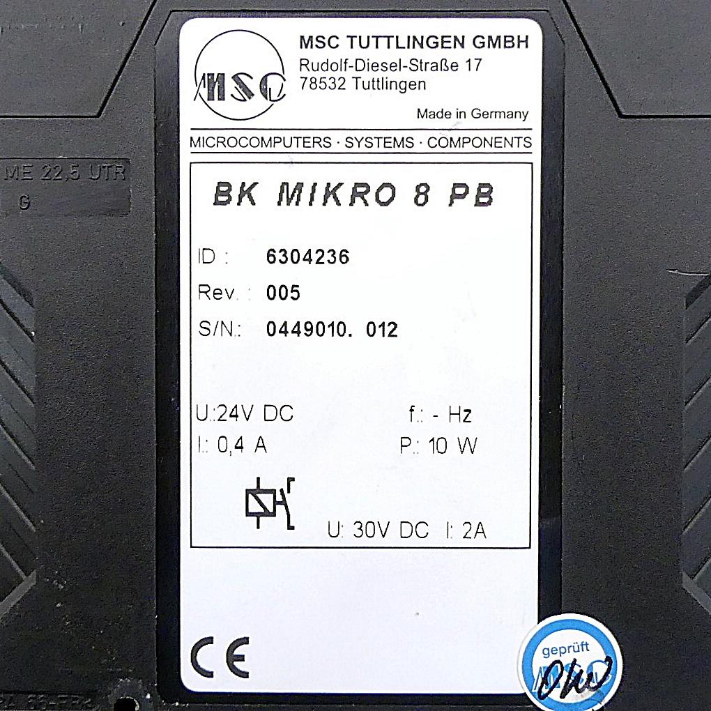 Produktfoto 2 von MSC TUTTLINGEN Steuergerät BK MIKRO 8 PB