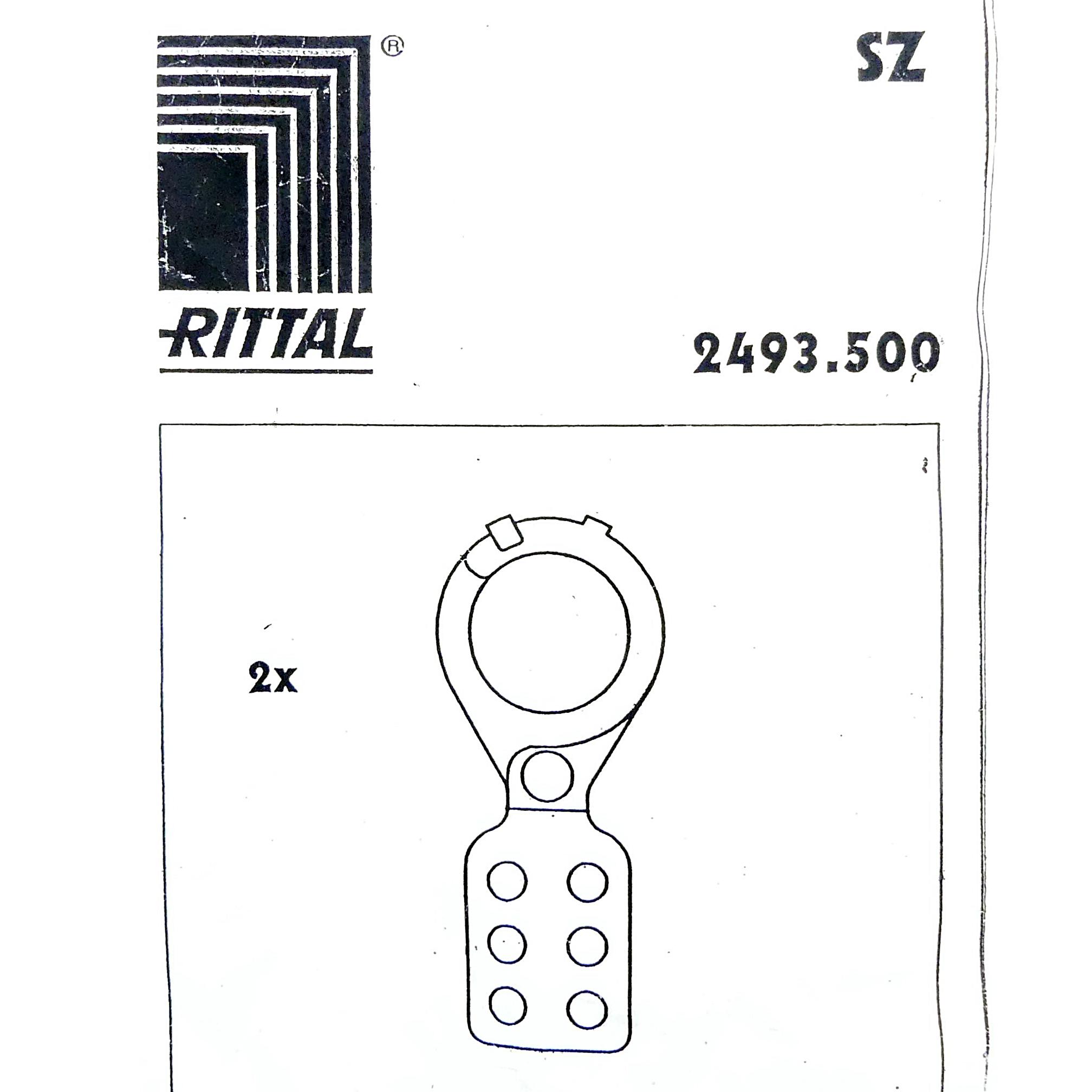 Produktfoto 2 von RITTAL 2 Stück Mehrfachverriegelung 2493.500