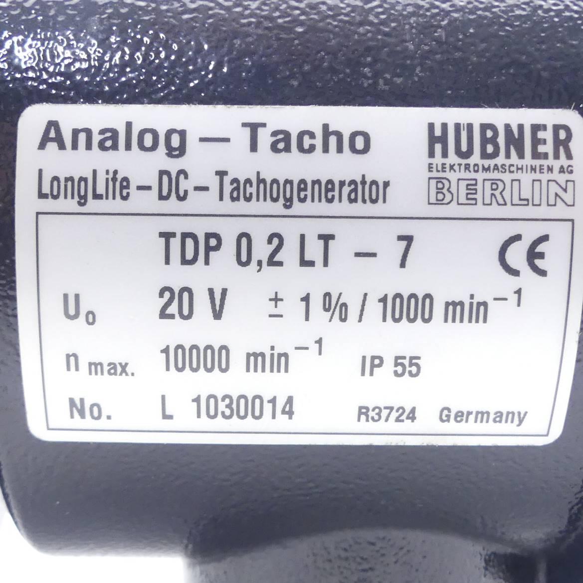 Produktfoto 2 von HÜBNER LongLife-DC-Tachogenerator