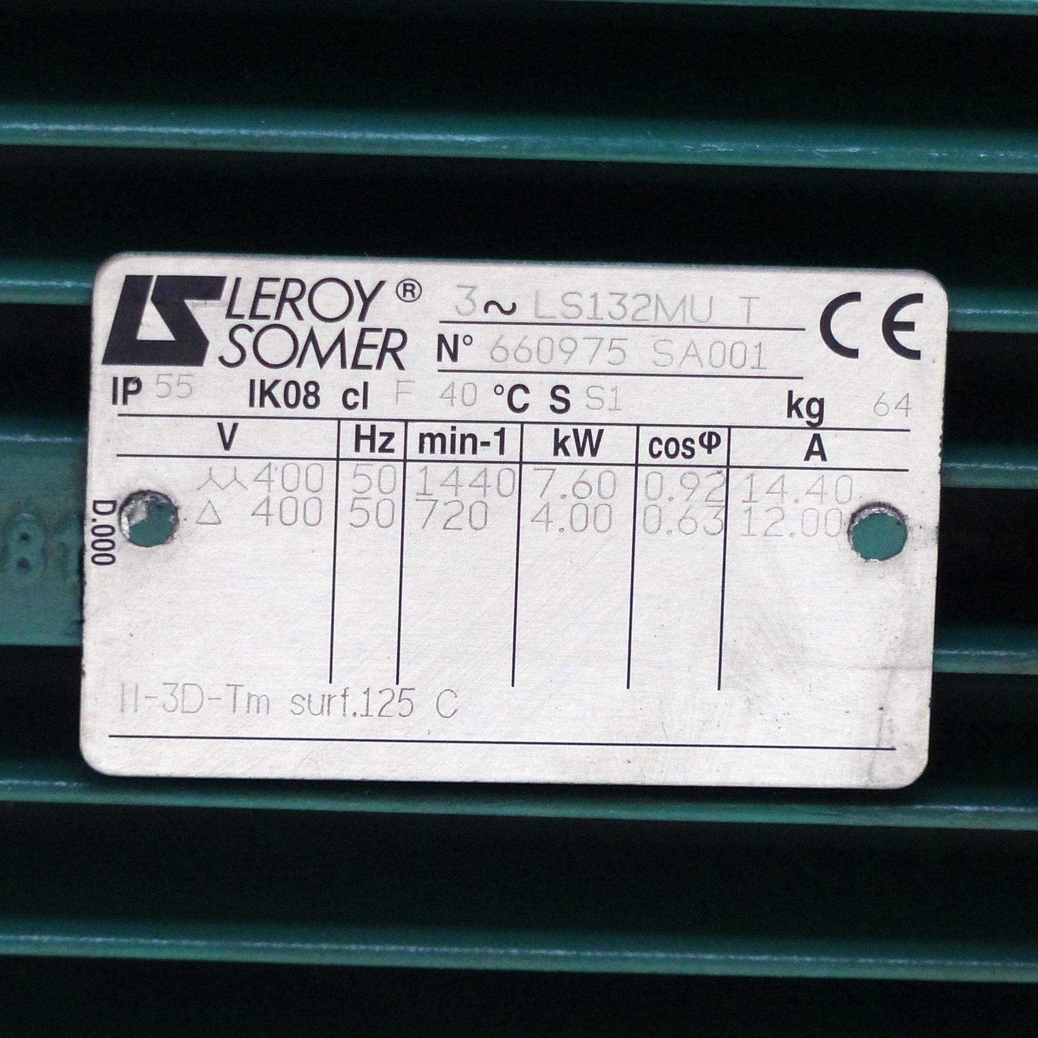 Produktfoto 2 von LEROY SOMER Drehstrommotor