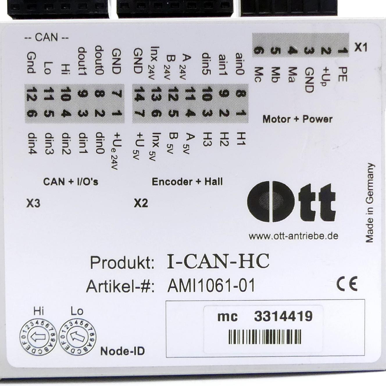 Produktfoto 2 von OTT ANTRIEBE Controller I-CAN-HC