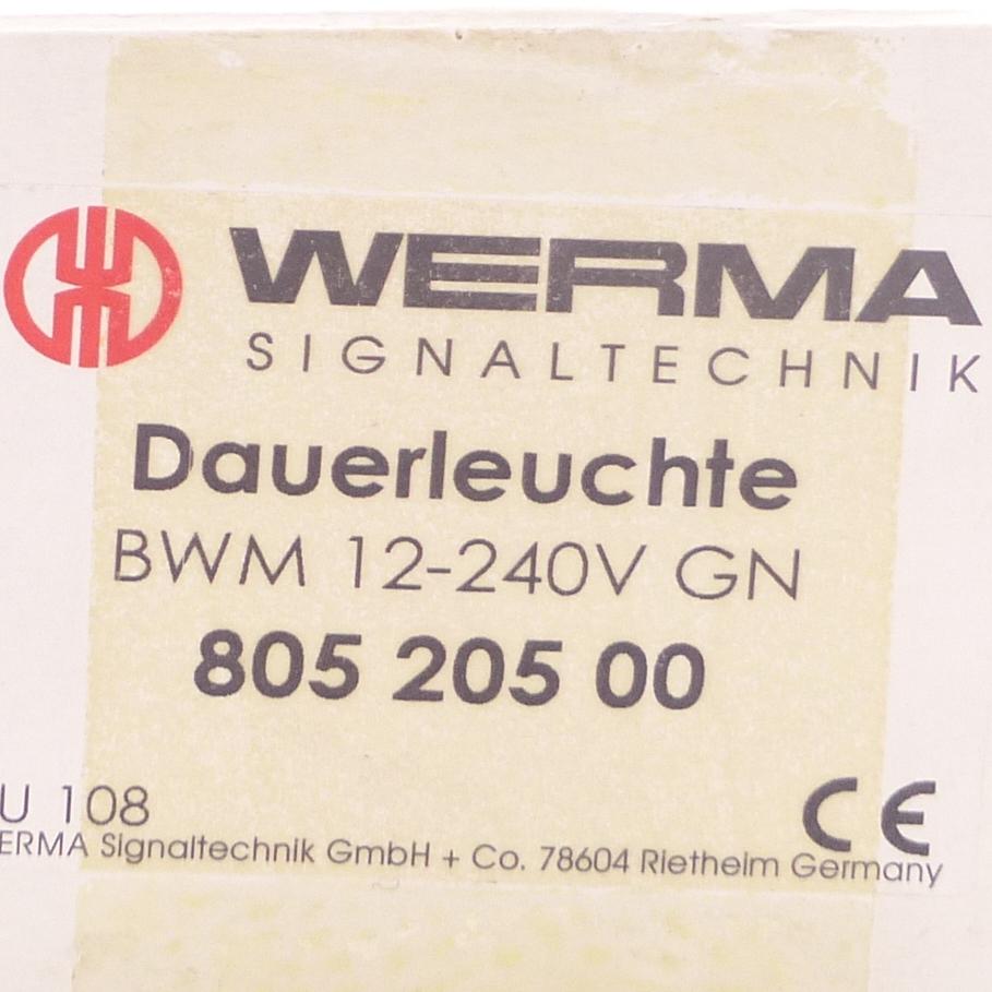 Produktfoto 2 von WERMA Dauerleuchte 12-240 V GN