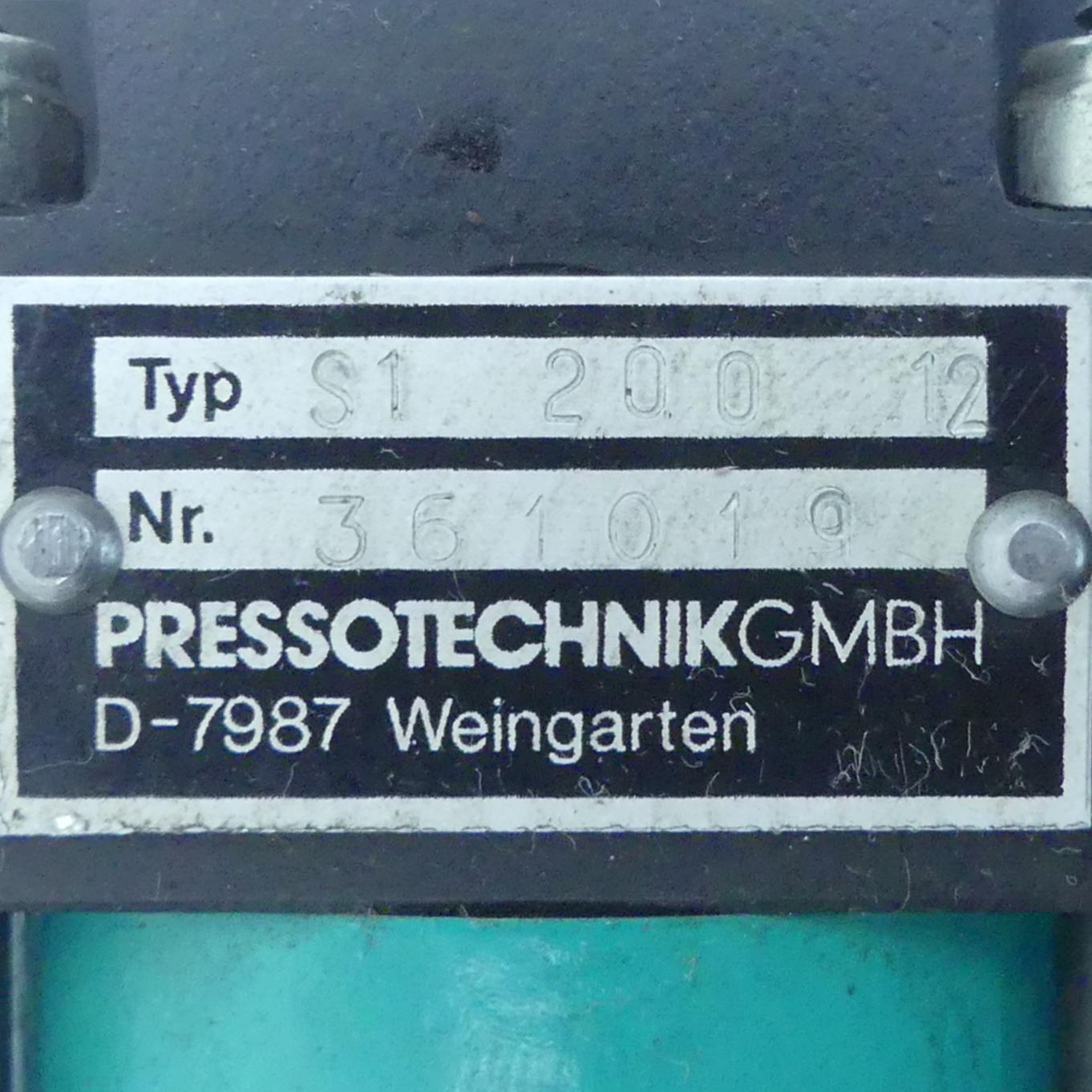 Produktfoto 2 von TOX PRESSOTECHNIK Pneumohydraulischer Zylinder S1 200 12