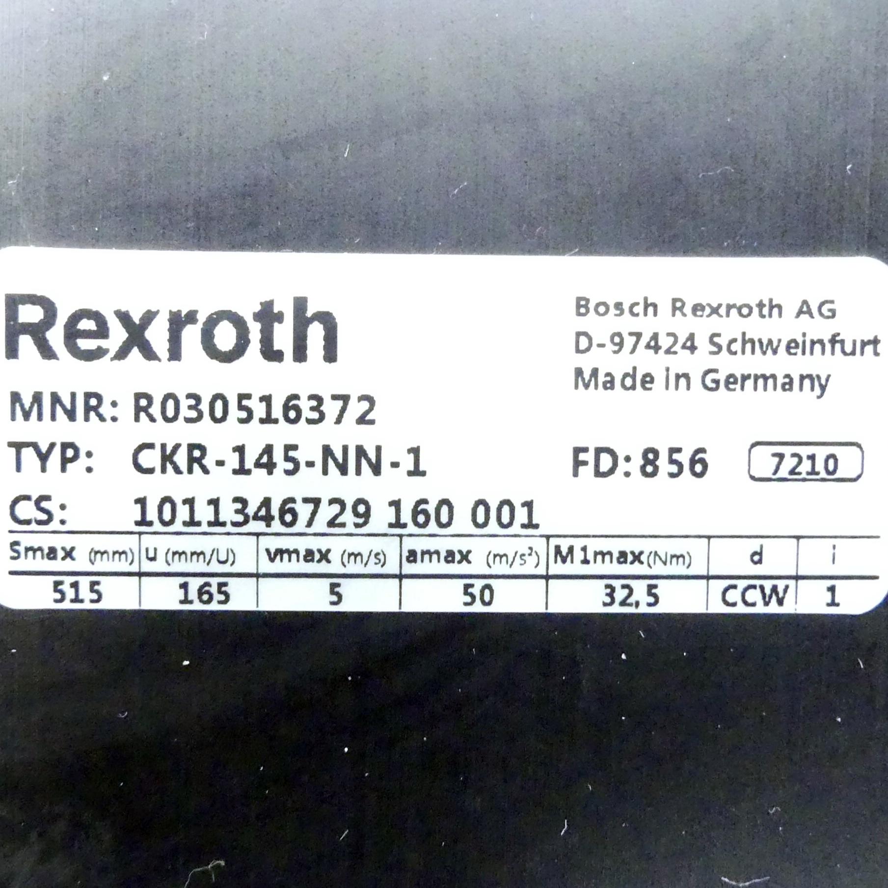 Produktfoto 2 von REXROTH Linearmodul CKR-145-NN-1