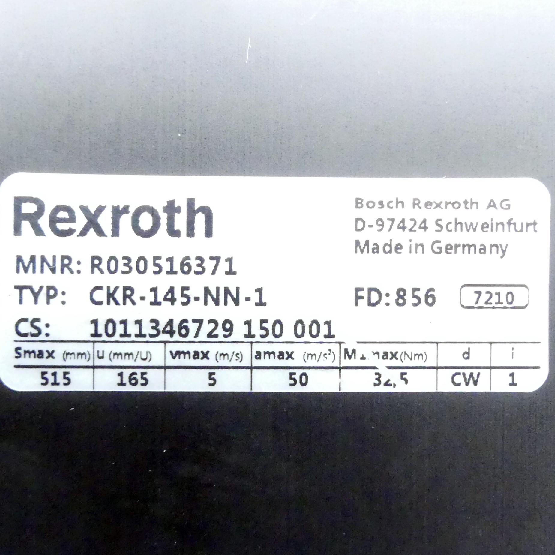 Produktfoto 2 von REXROTH Linearmodul CKR-145-NN-1