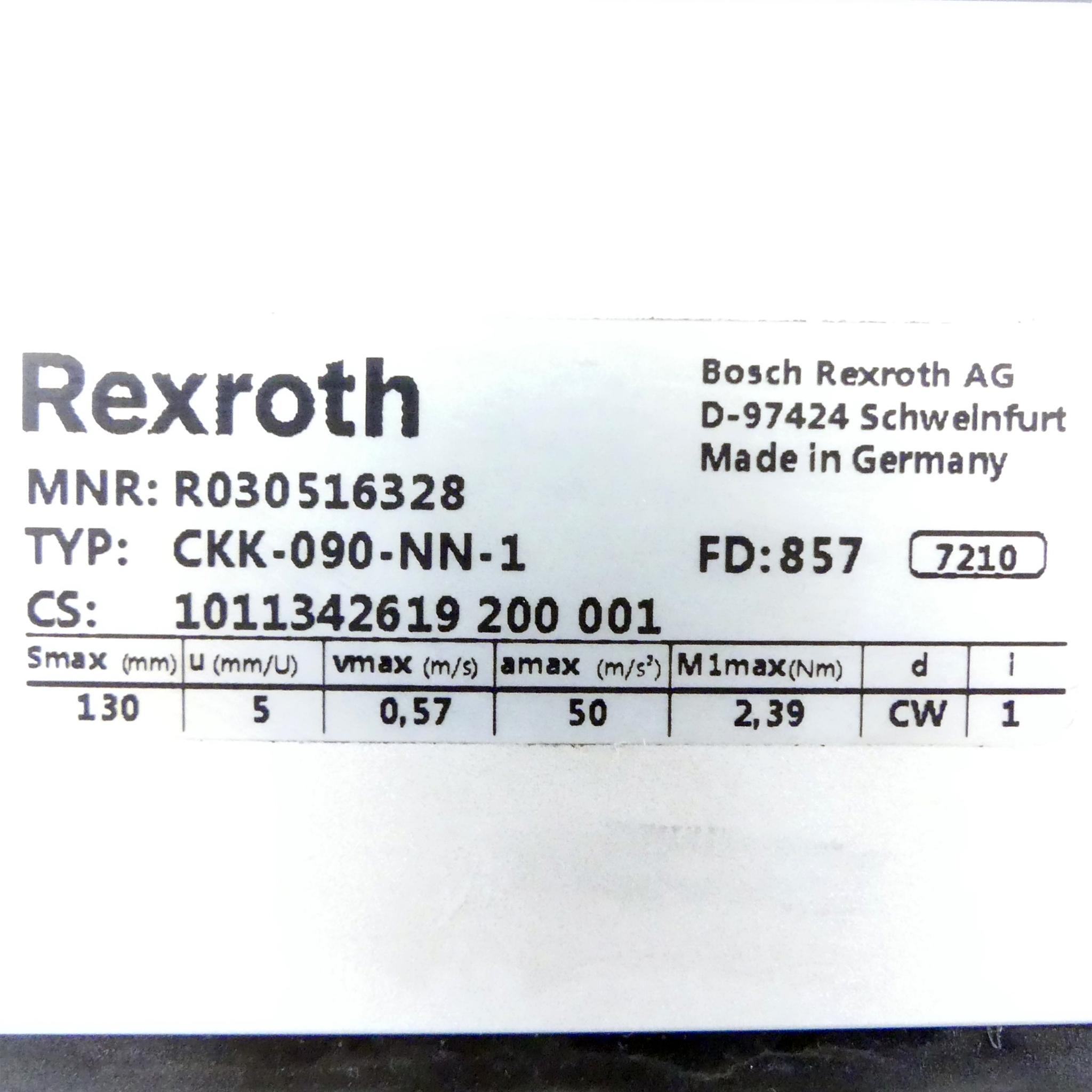 Produktfoto 2 von REXROTH Linearmodul CKK-090-NN-1