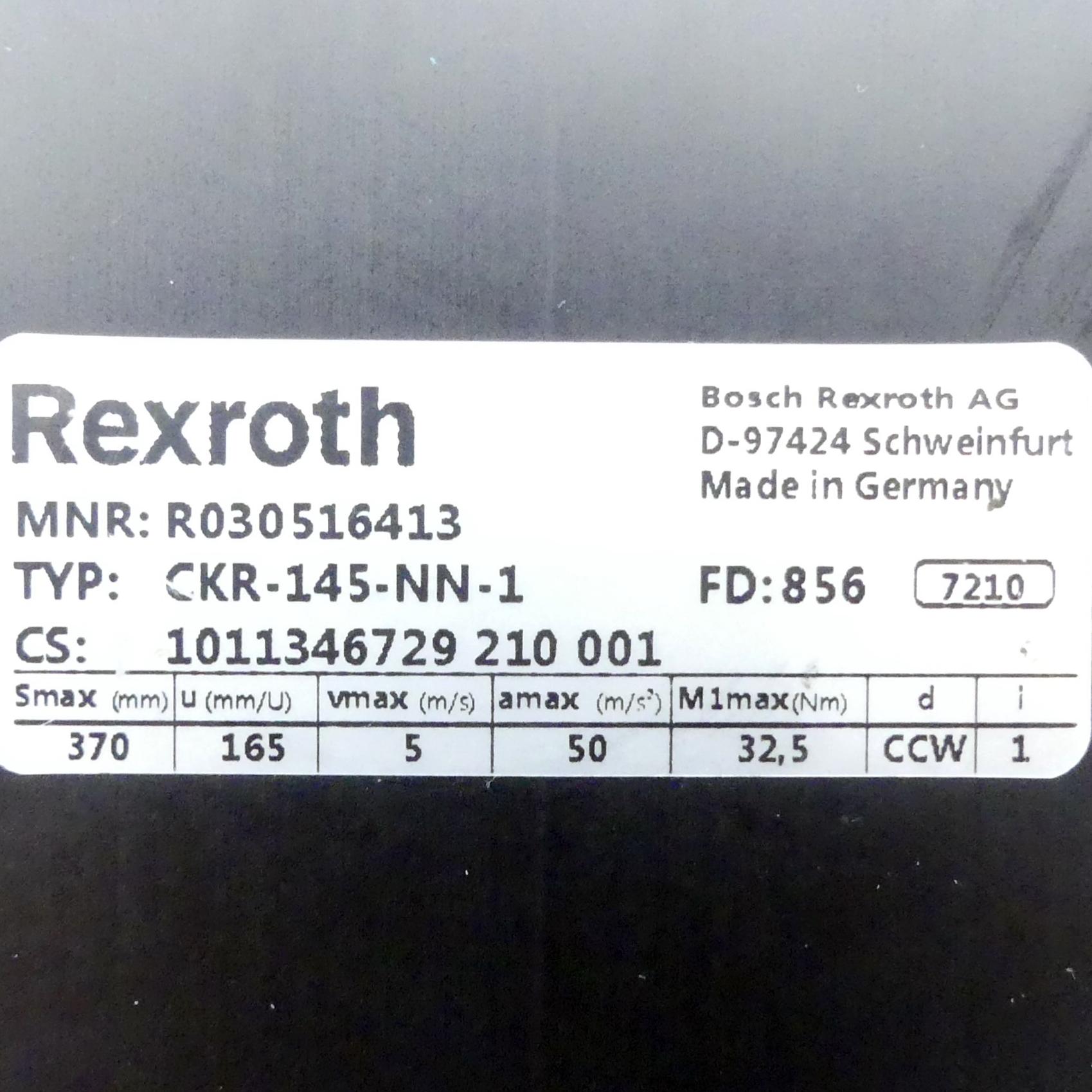 Produktfoto 2 von REXROTH Linearmodul CKR-145-NN-1