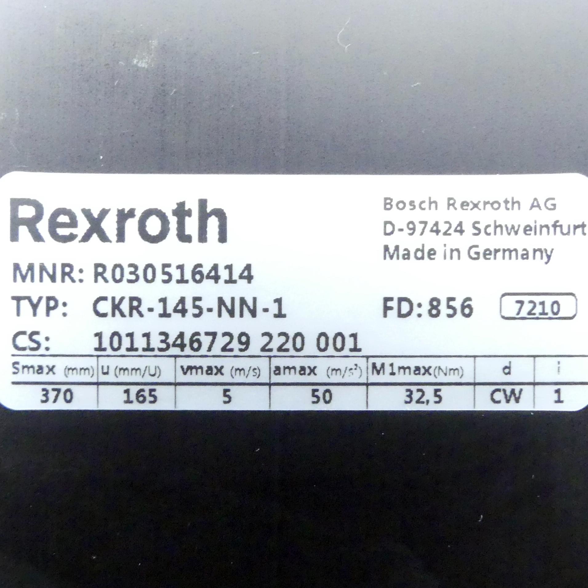 Produktfoto 2 von REXROTH Linearmodul CKR-145-NN-1