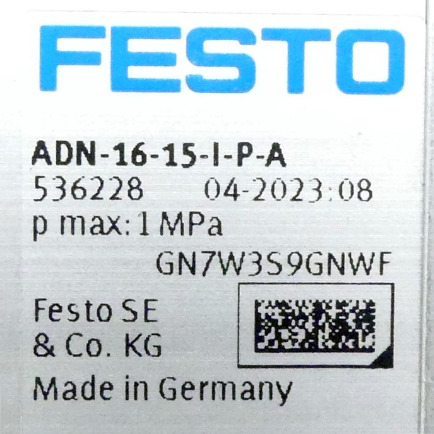 Produktfoto 2 von FESTO Kompaktzylinder ADN-16-15-I-P-A