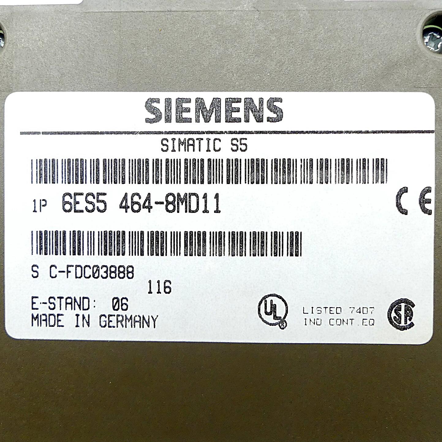 Produktfoto 2 von SIEMENS Analog Input 6ES5 464-8MF21