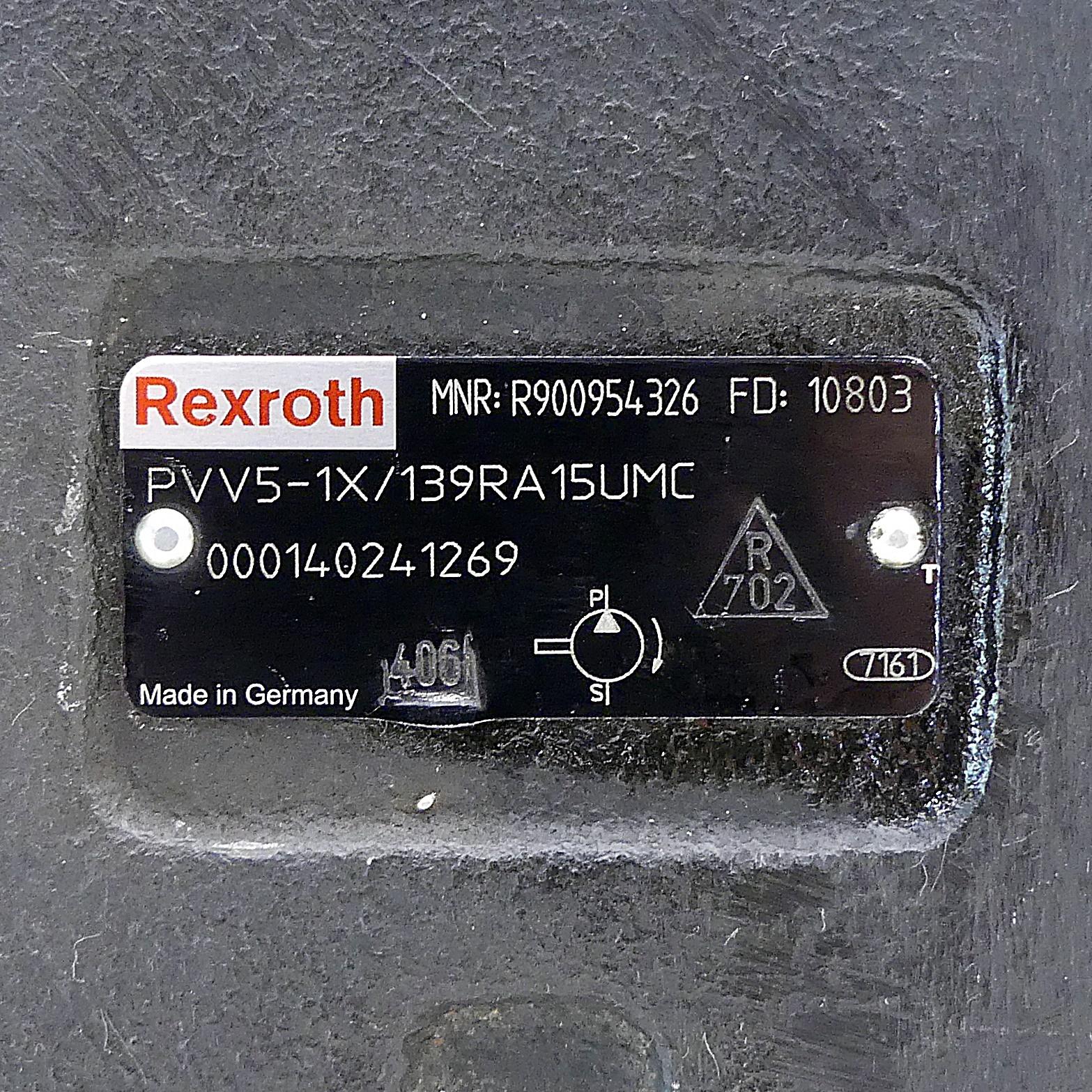 Produktfoto 2 von REXROTH Flügelzellenpumpe PVV5-1X/139RA15UMC