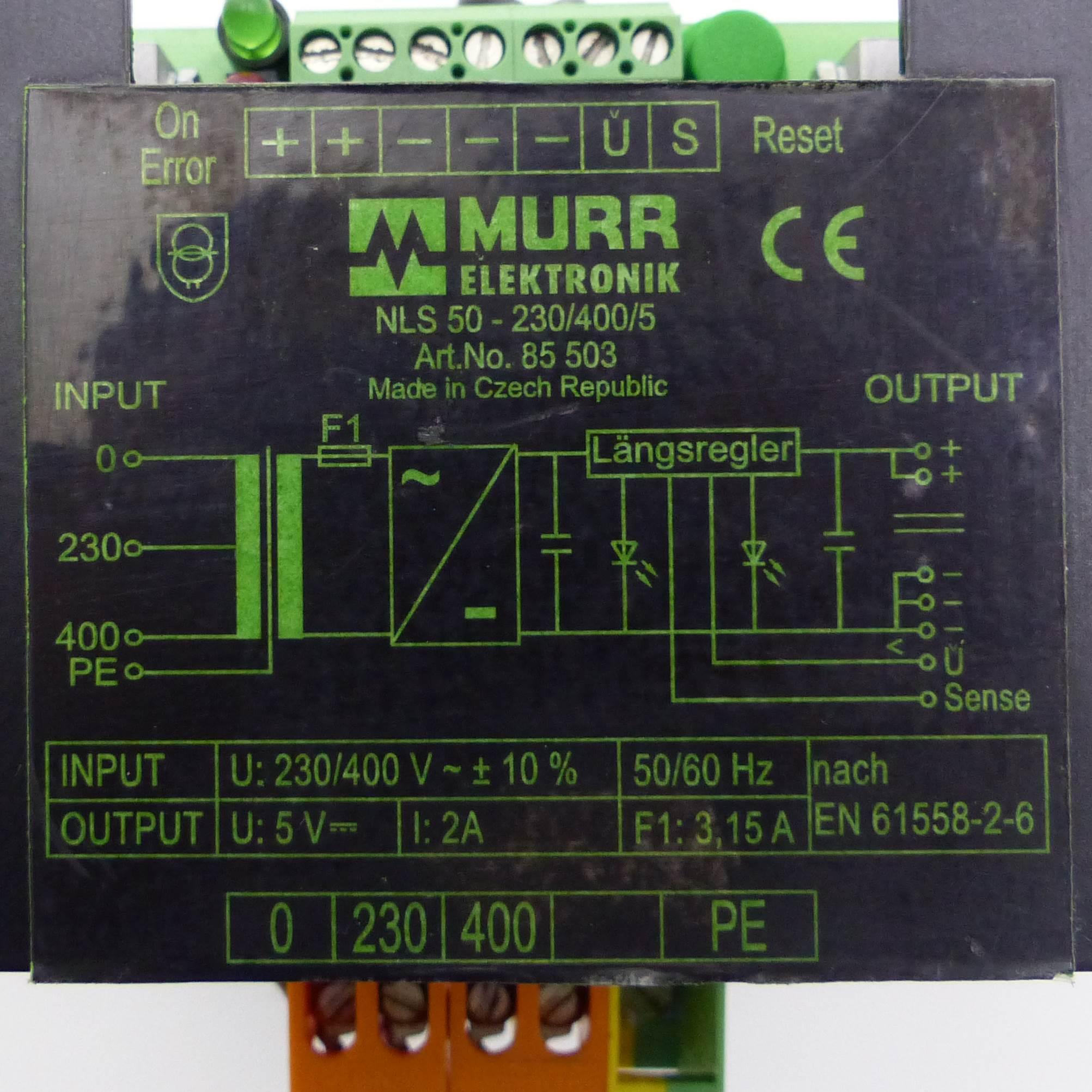 Produktfoto 2 von MURRELEKTRONIK Netzgerät NLS 50 - 230/400/5