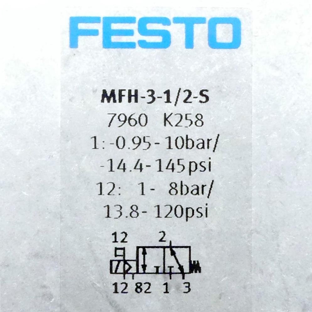 Produktfoto 2 von FESTO Magnetventil MFH-3-1/2-S