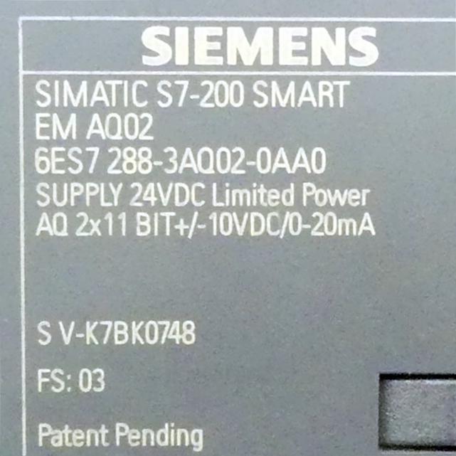 Produktfoto 2 von SIEMENS Simatic S7-200 Smart EM AQ02