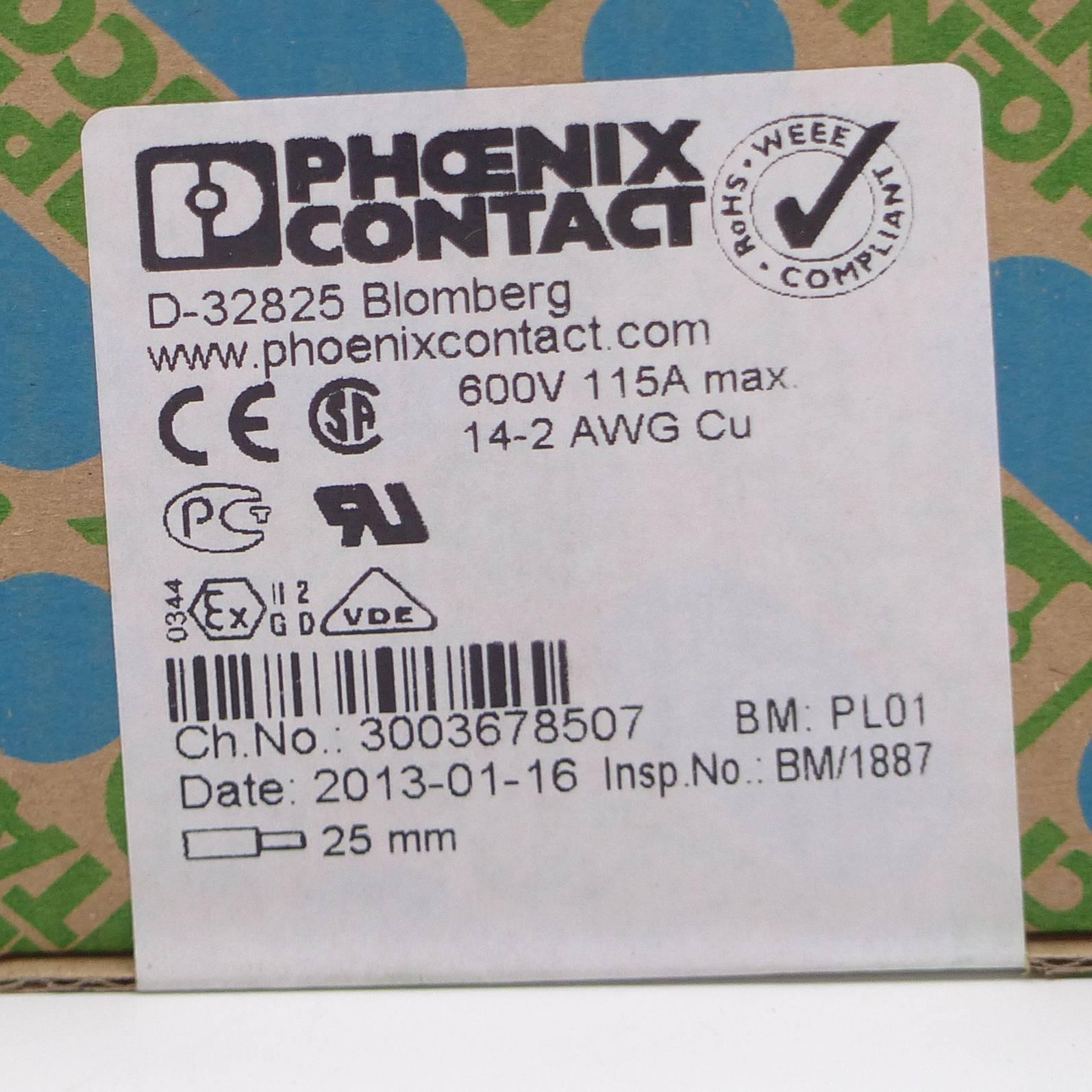 Produktfoto 6 von PHOENIX CONTACT Durchgangsklemme ST 35 BU