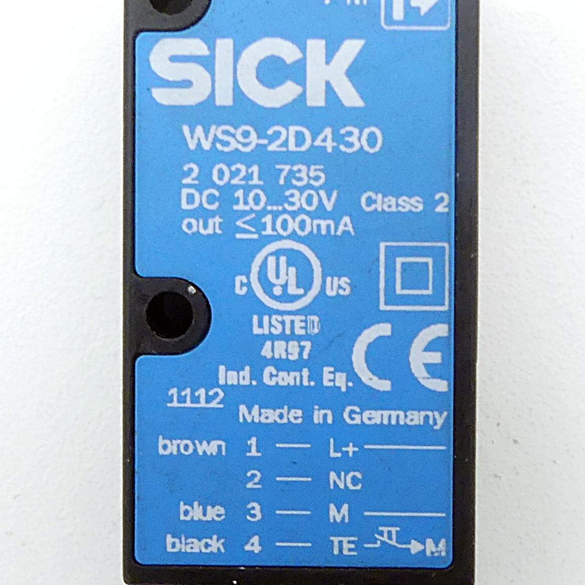 Produktfoto 2 von SICK Einweg-Lichtschranke WS9-2D430