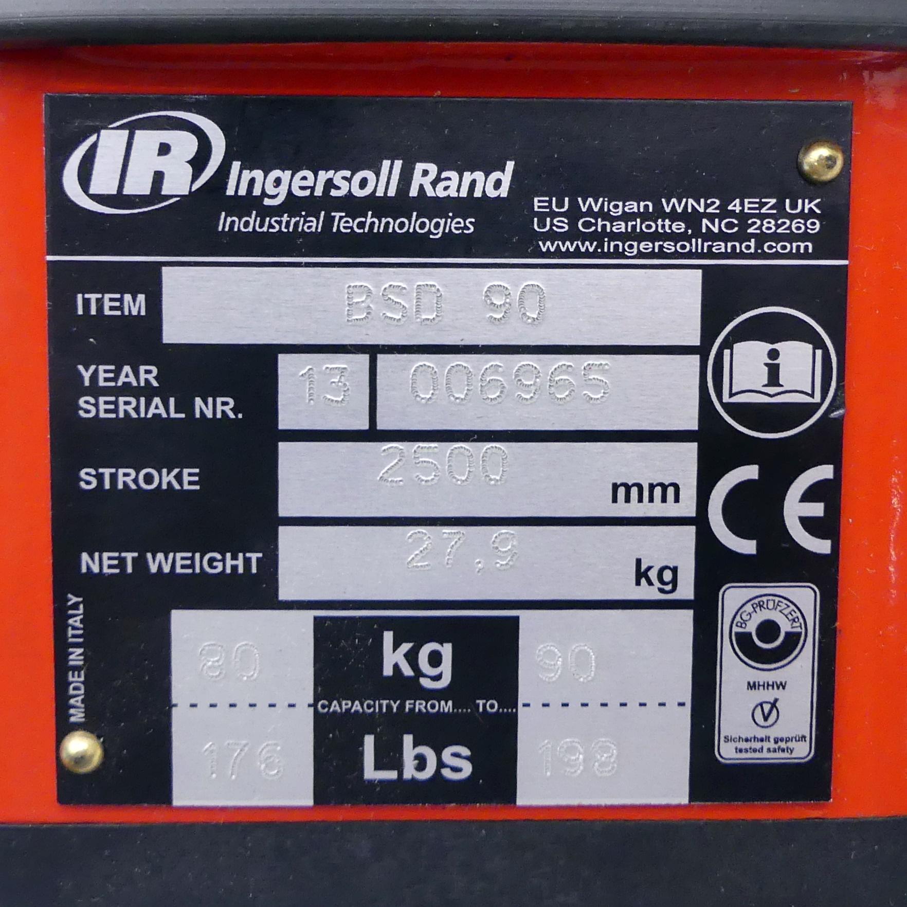 Produktfoto 2 von INGERSOLL RAND Federzug