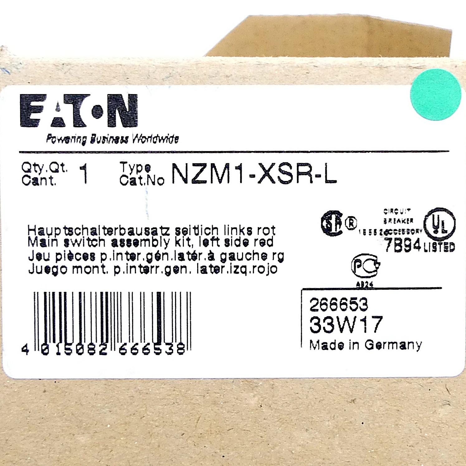 Produktfoto 2 von EATON Hauptschalter NZM1-XSR-L