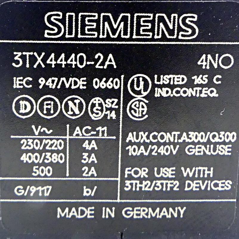 Produktfoto 3 von SIEMENS 10 Stück Hilfsschalterblock