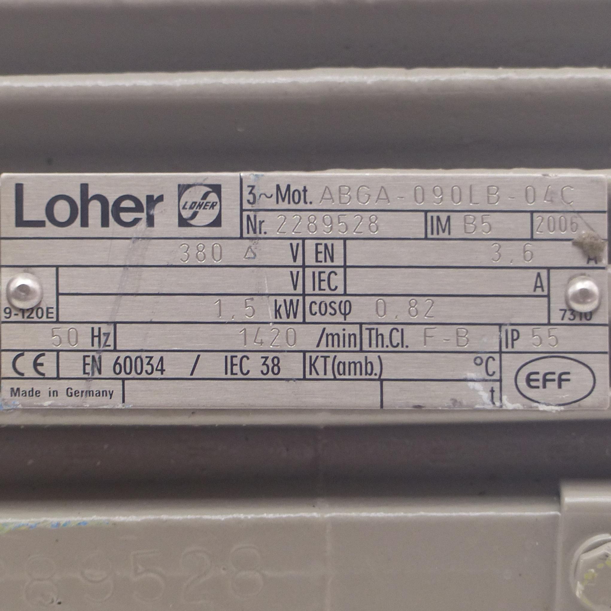 Produktfoto 2 von LOHER Drehstrommotor ABGA-090LB-04C