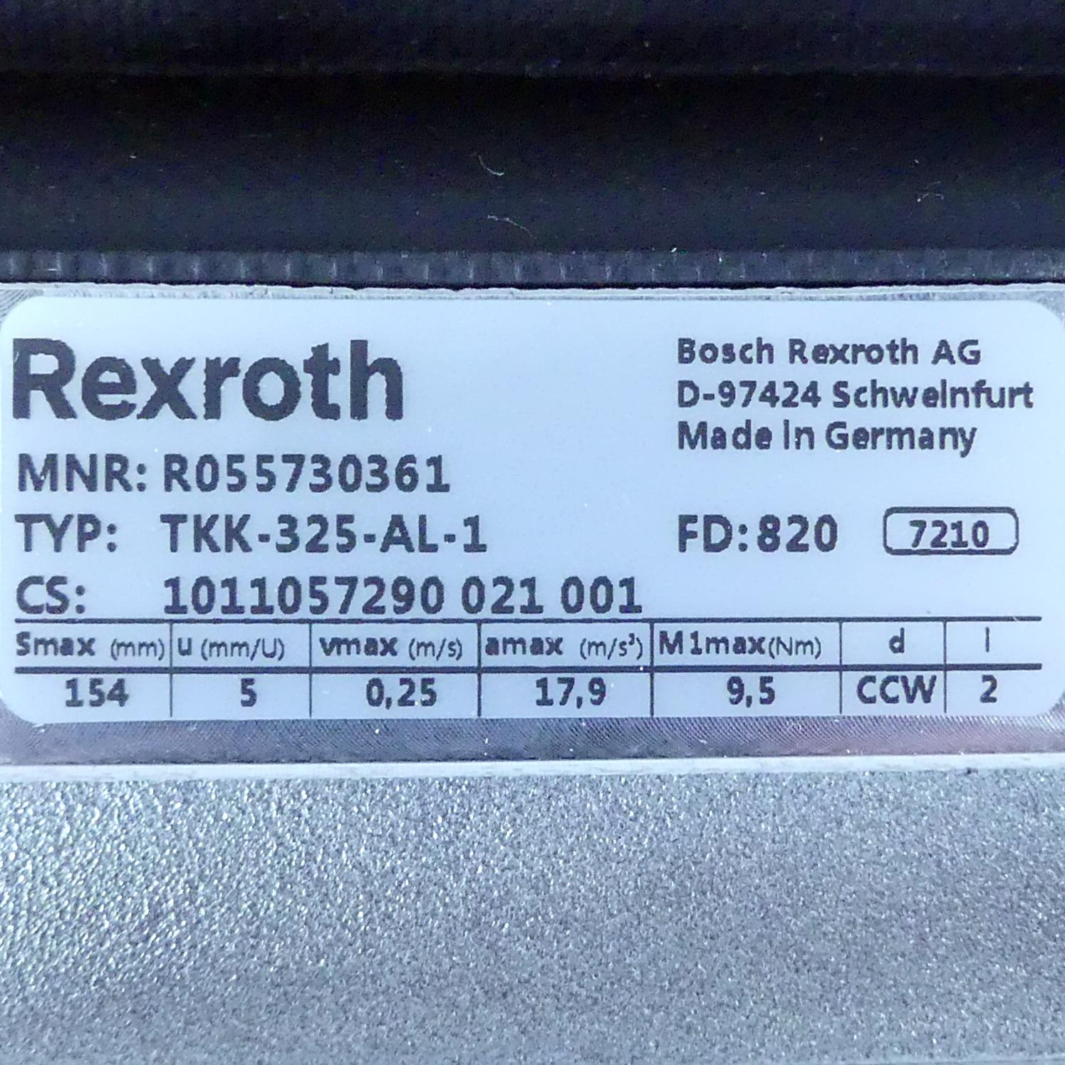 Produktfoto 2 von REXROTH Schienenführungstisch TKK-325-AL-1