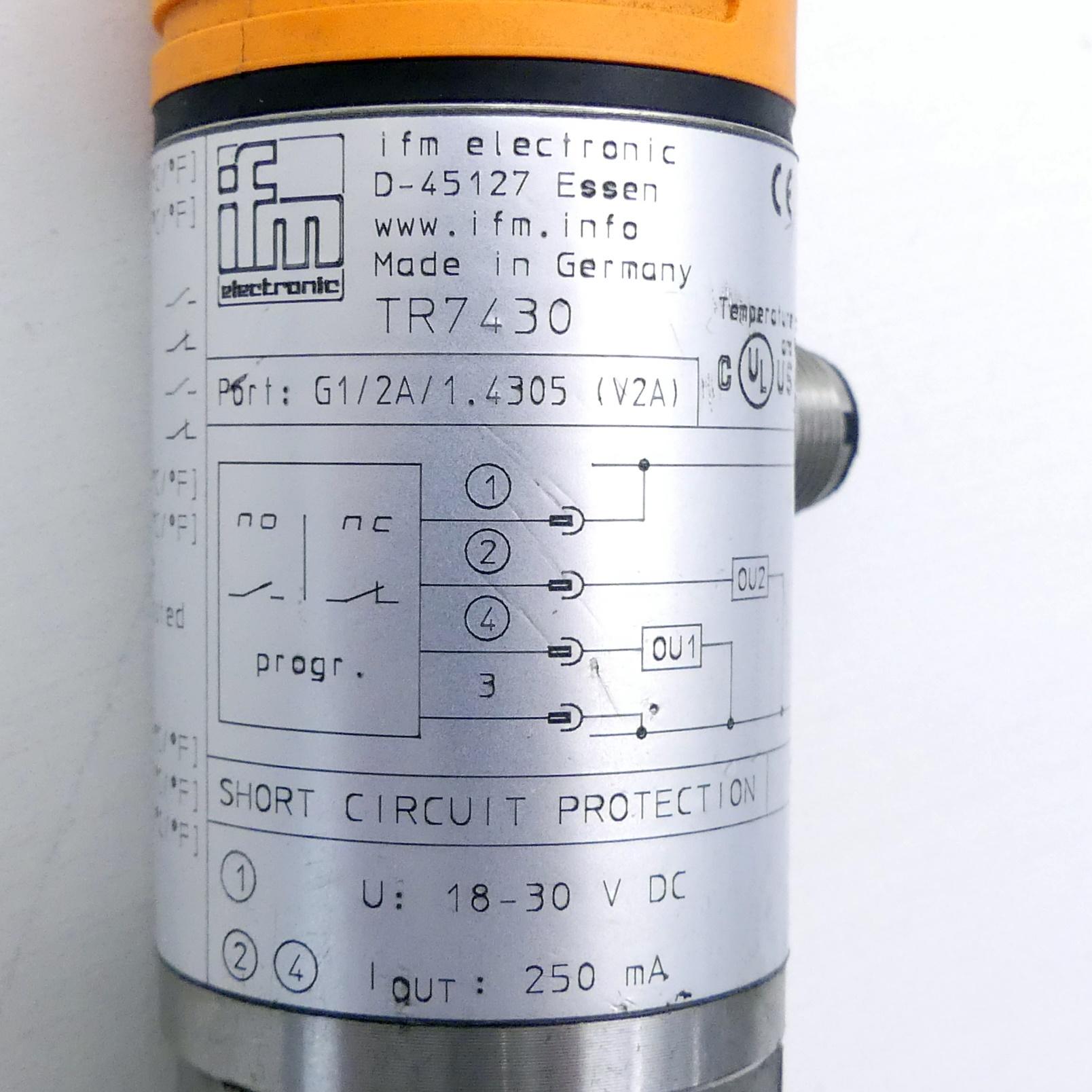 Produktfoto 2 von IFM Auswerteelektronik mit Display für PT100/PT1000 Temperatursensoren