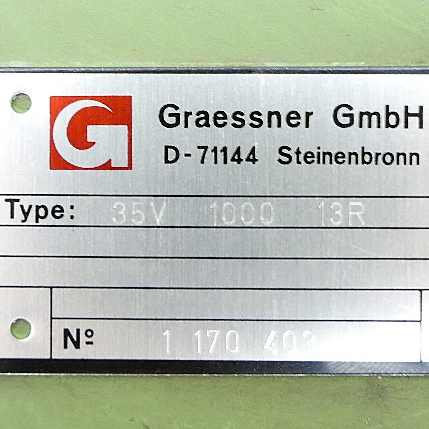 Produktfoto 2 von GRAESSNER GMBH Kegelradgetriebe 35V 1000 13R