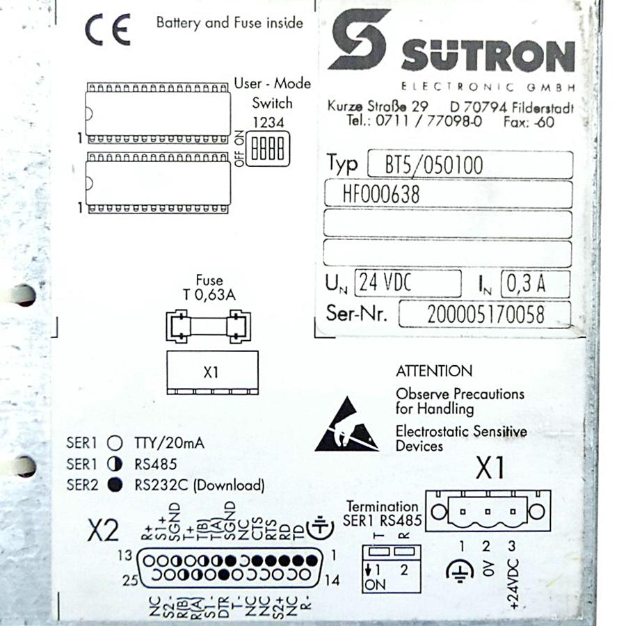 Produktfoto 2 von BOSCH Control Panel BT5/050100