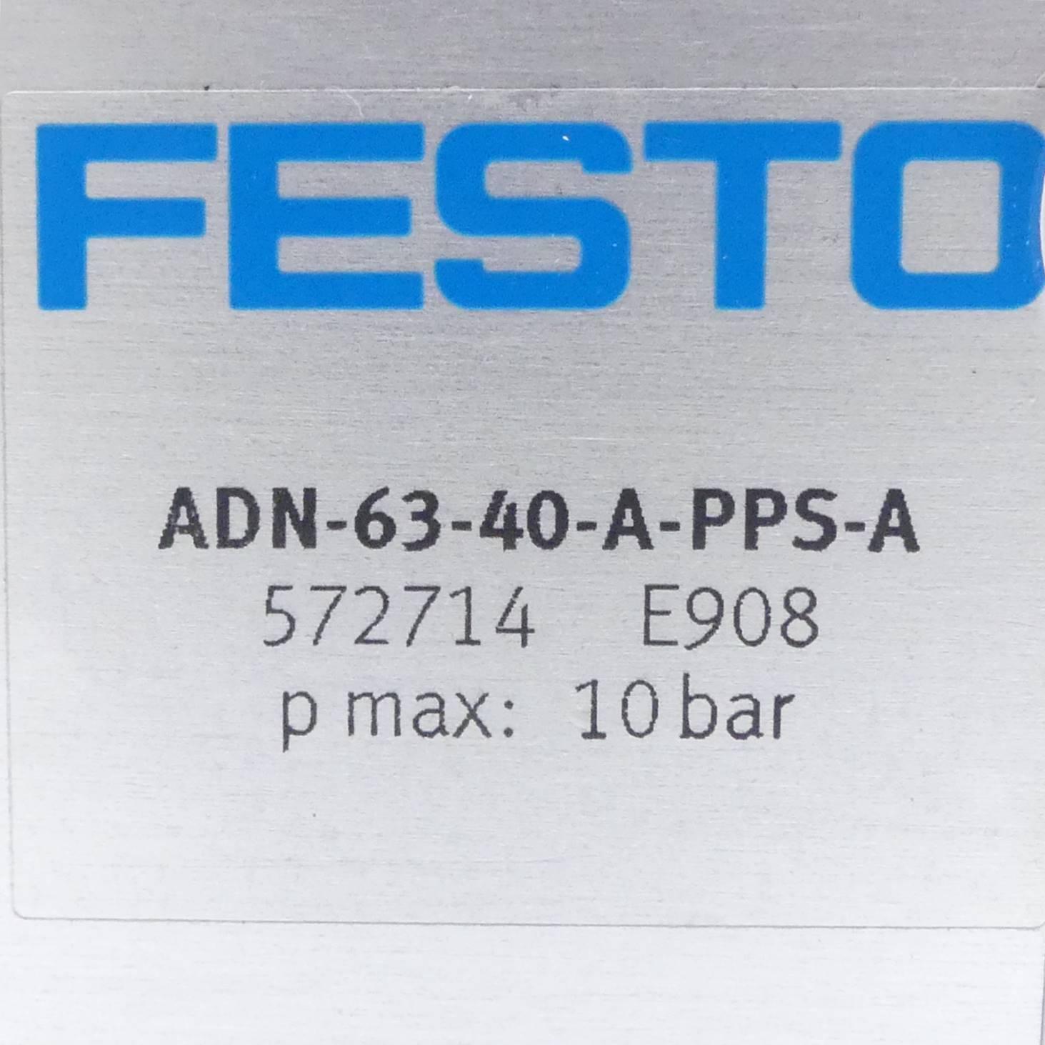 Produktfoto 2 von FESTO Kompaktzylinder ADN-63-40-A-PPS-A