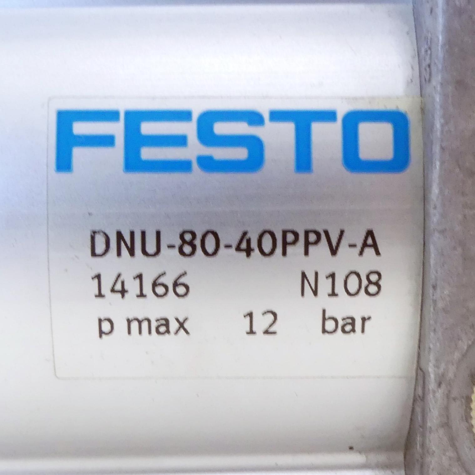 Produktfoto 2 von FESTO Pneumatikzylinder DNU-80-40PPV-A