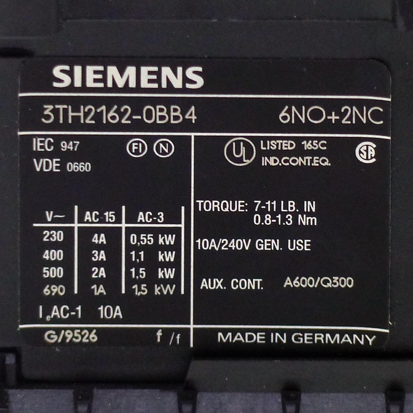 Produktfoto 2 von SIEMENS Hilfsschutz