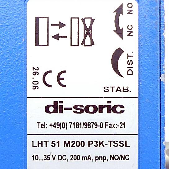 Produktfoto 2 von DI-SORIC Laser Lichttaster LHT 51 M200 P3K-TSSL