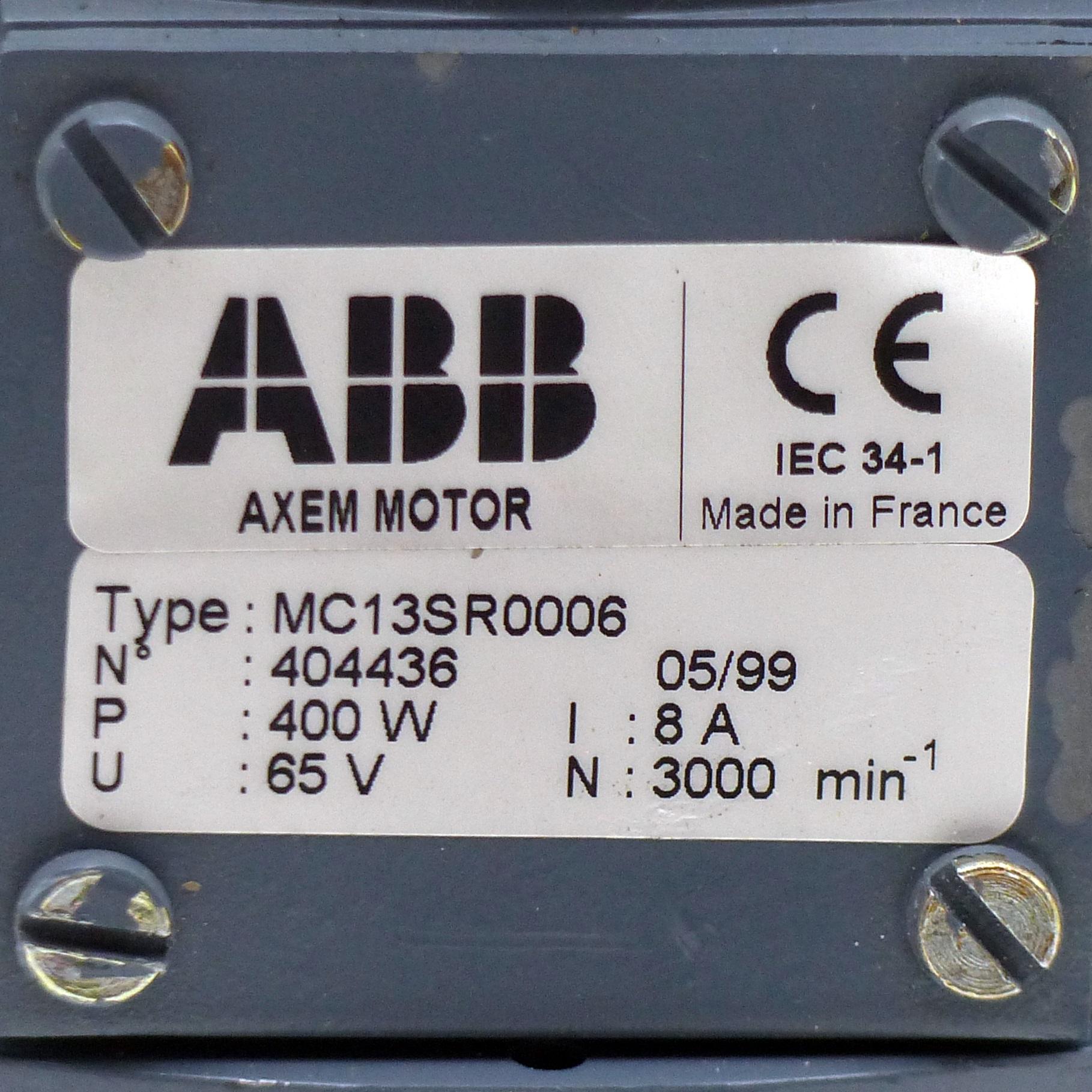 Produktfoto 2 von ABB MOTORS Servomotor MC13SR0006