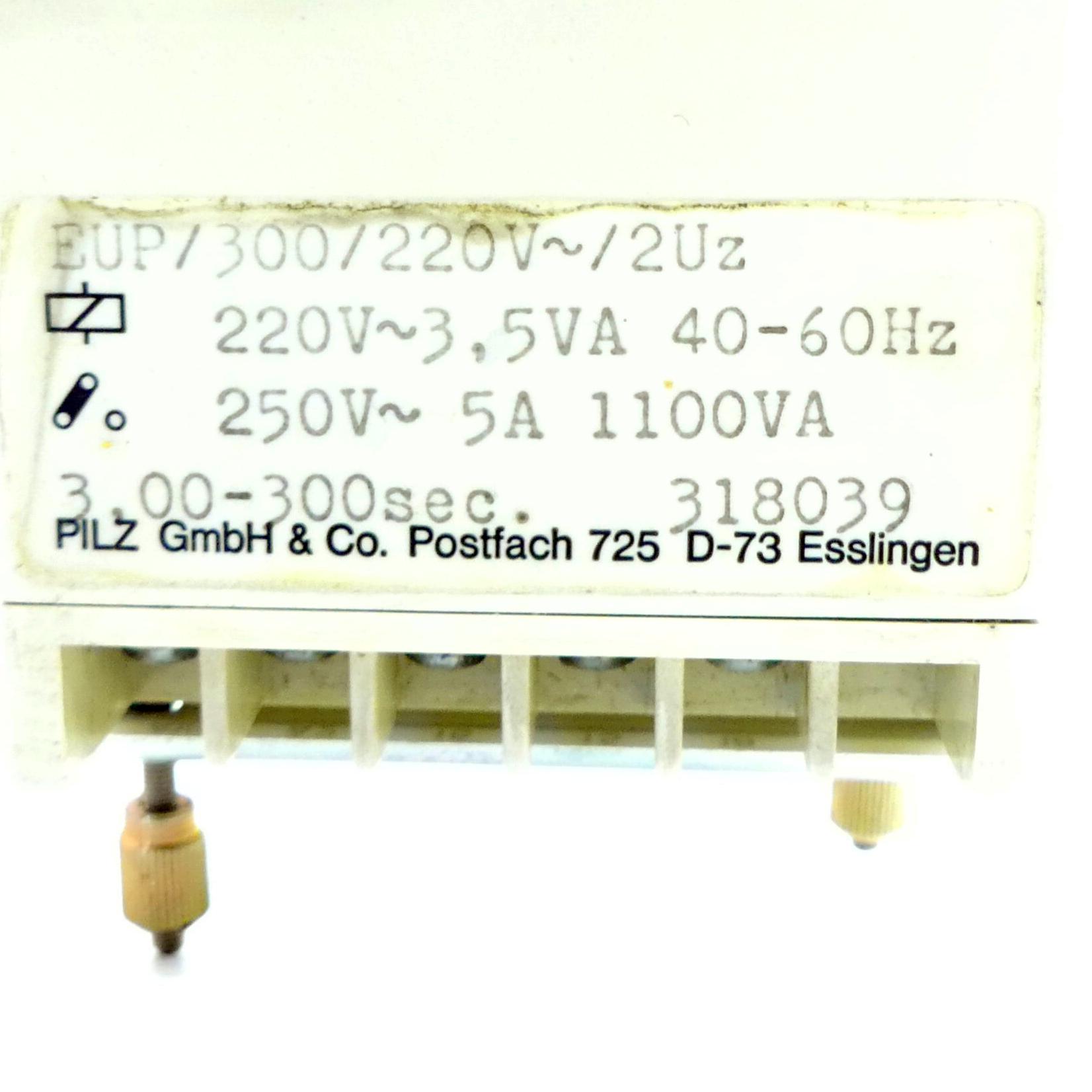 Produktfoto 2 von PILZ Zeitrelais EUP/300/220V~/2Uz