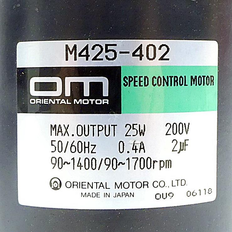 Produktfoto 2 von ORIENTAL MOTOR Speed Control Motor