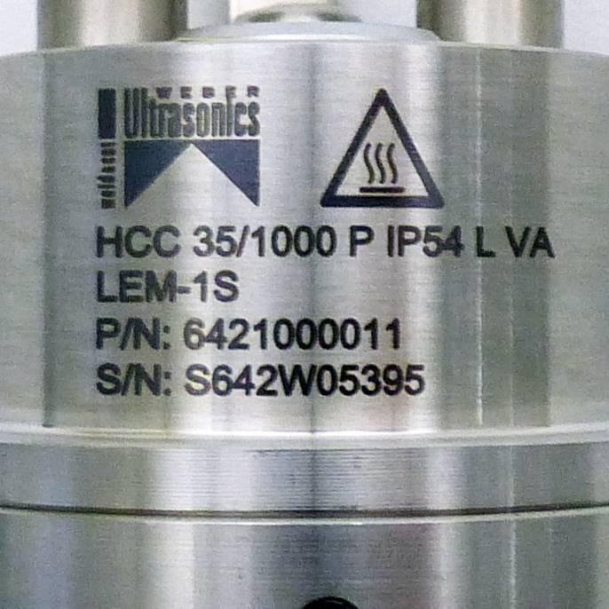 Produktfoto 2 von WEBER ULTRASONICS Converter HCC 35/1000 P IP54 L VA LEM-1S