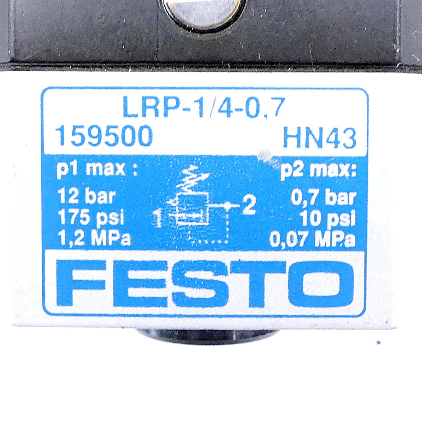 Produktfoto 2 von FESTO Präzisions-Druckregelventil LRP-1/4-0,7