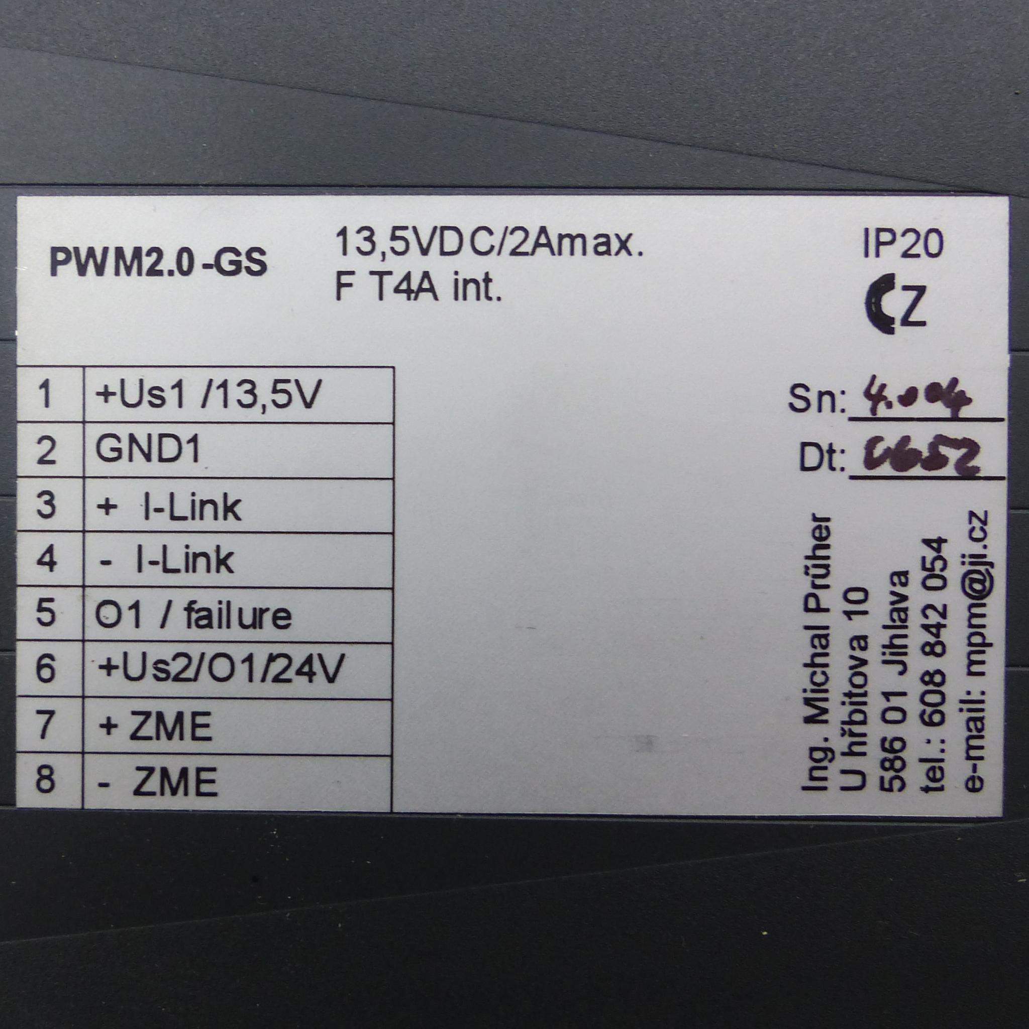 Produktfoto 2 von MPM Regler PWM2.0-GS