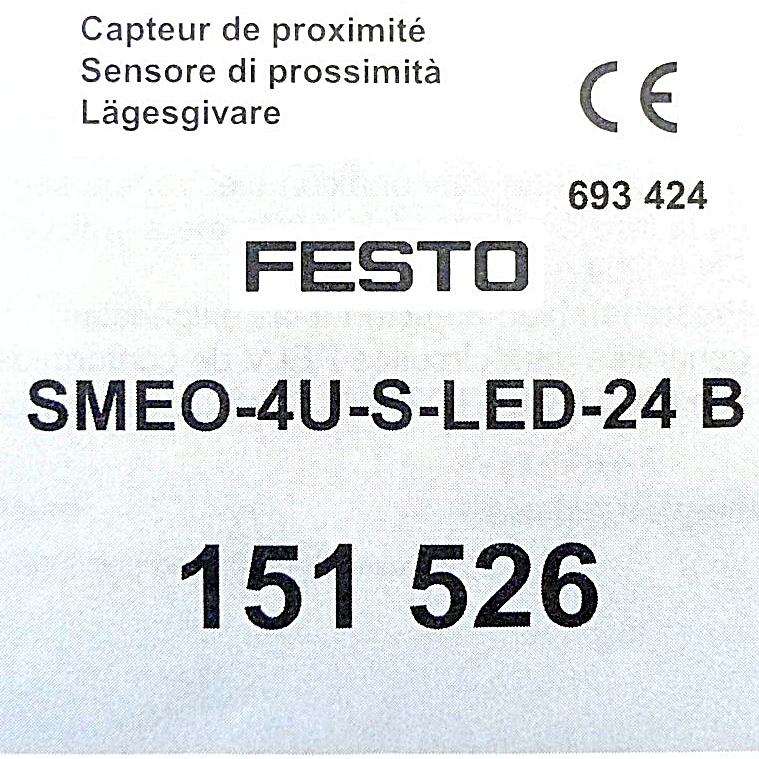 Produktfoto 2 von FESTO Näherungsschalter SMEO-4U-S-LED-24-B