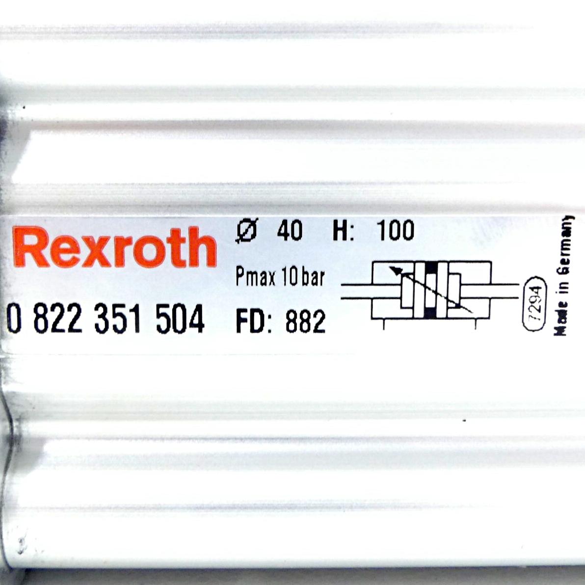 Produktfoto 3 von REXROTH Pneumatikzylinder 0 822 351 504