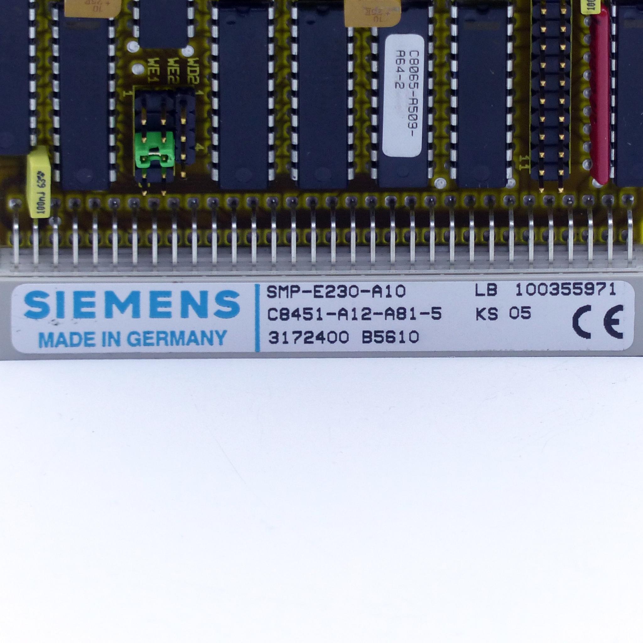 Produktfoto 2 von SIEMENS Leiterplatte SMP-E230-A10