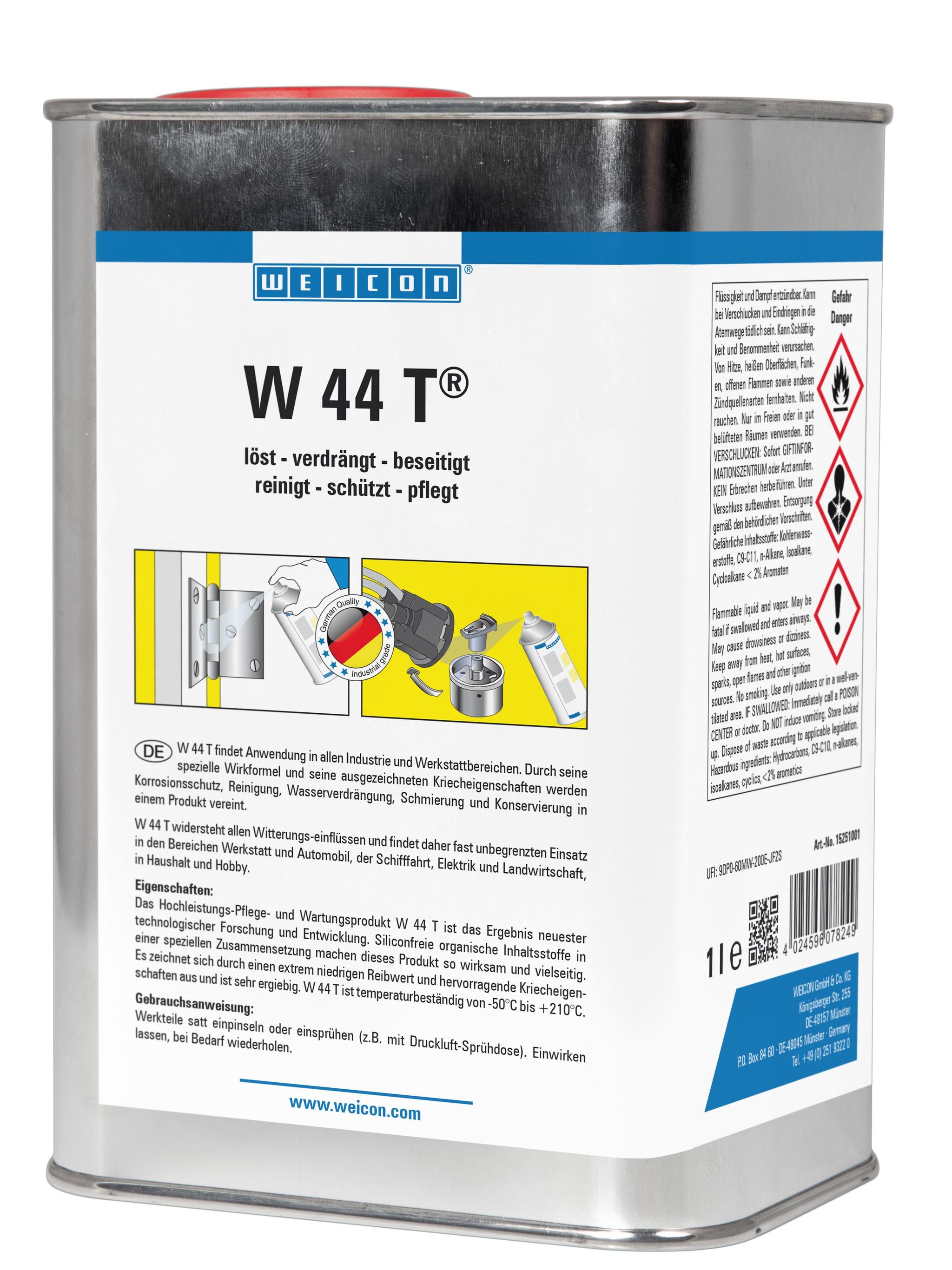 WEICON W 44 T® | Schmier- und Multifunktionsöl mit 5-fach Wirkung | 1 L