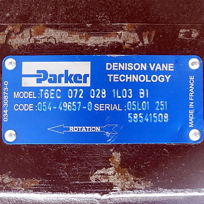 Produktfoto 2 von PARKER Flügelzellenpumpe T6EC 072 028 1L03 B1