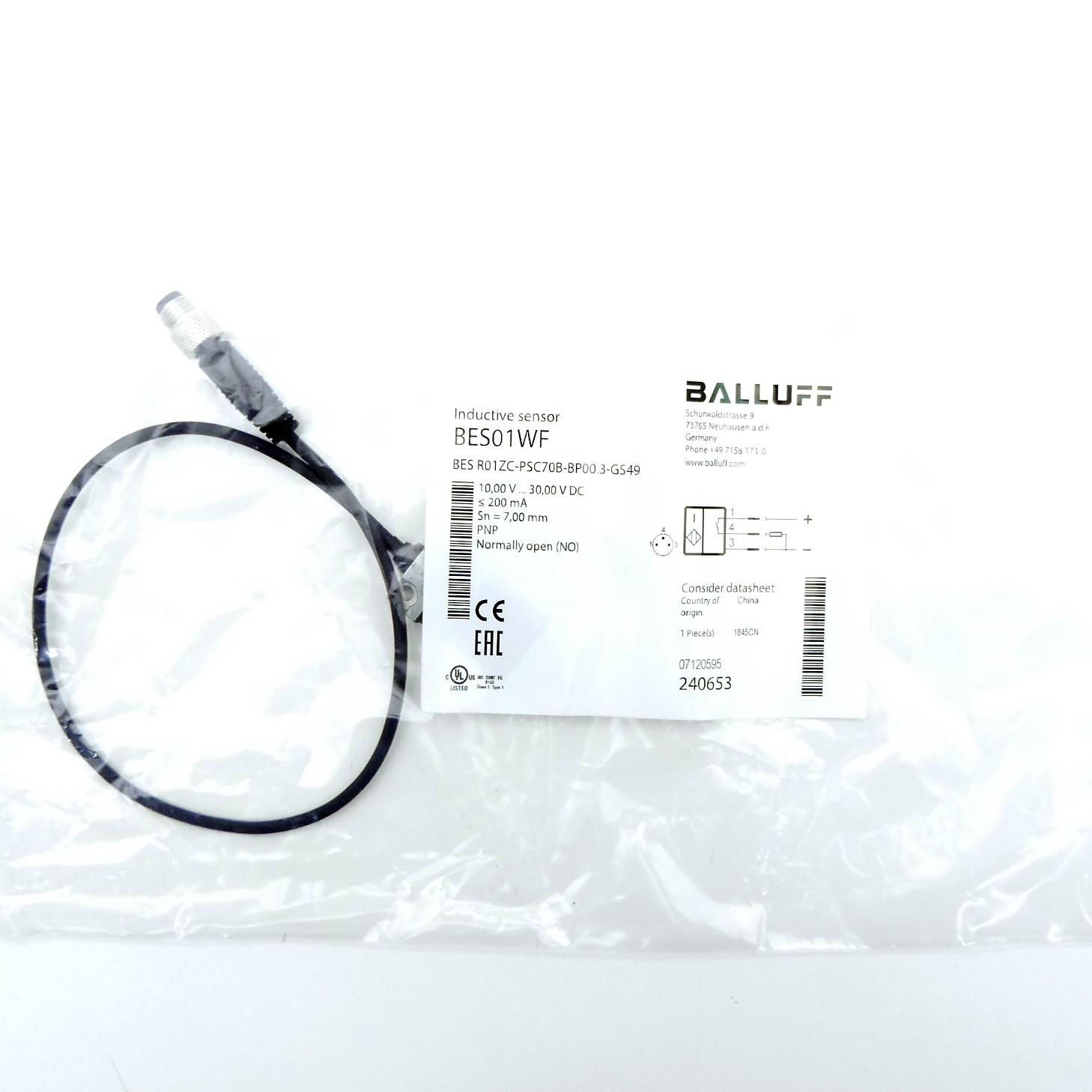 Produktfoto 5 von BALLUFF Induktiver Sensor BES01WF