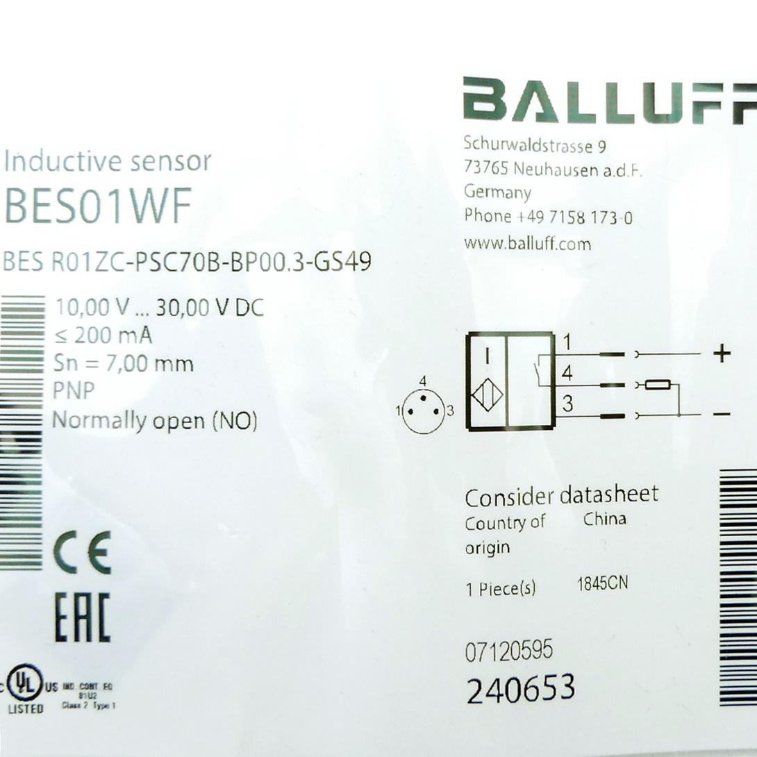 Produktfoto 6 von BALLUFF Induktiver Sensor BES01WF