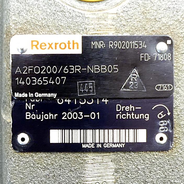 Produktfoto 2 von REXROTH Axial piston pump A2FO200/63R-NBB05