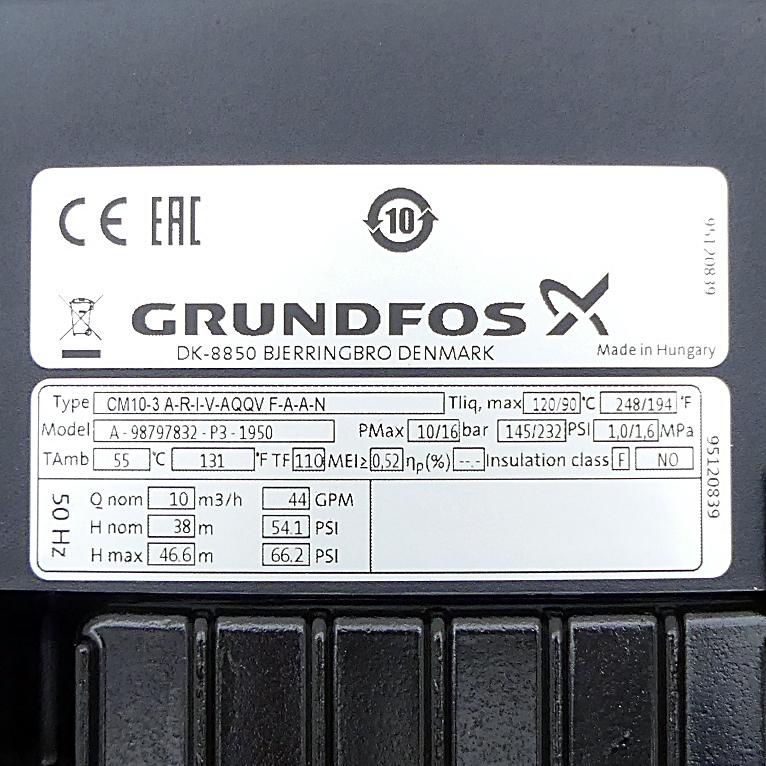 Produktfoto 2 von GRUNDFOS Kreiselpumpe A-98797832-P3-1950